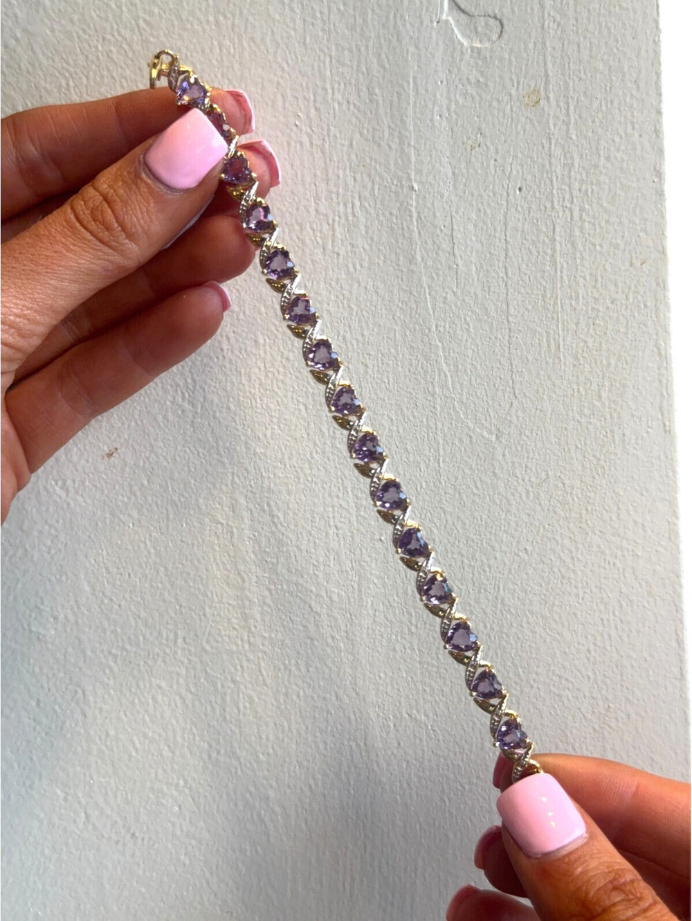 14K YELLOW GOLD BRACELET WITH STONES